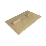 Vue de dessous du plateau d'équilibre rectangulaire avec pieds bombés - réf. 834033