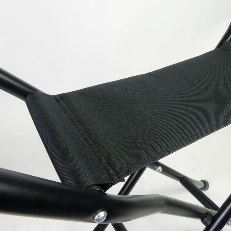 Folding fabric seat
