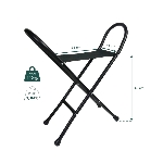 dimensions siège pliant en tissu