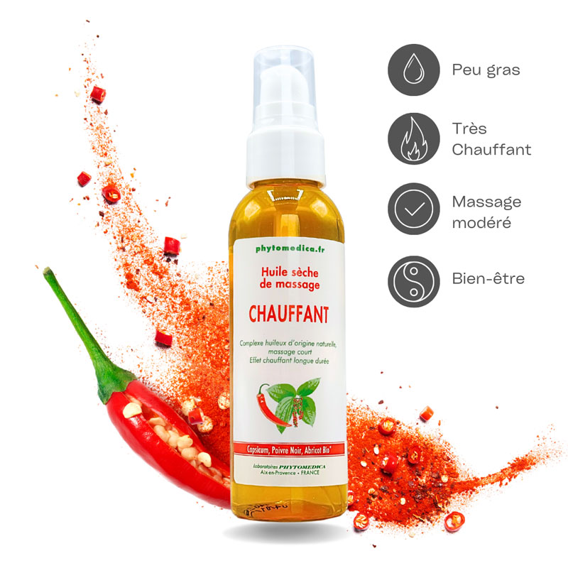 Huile sèche chauffante 250ml