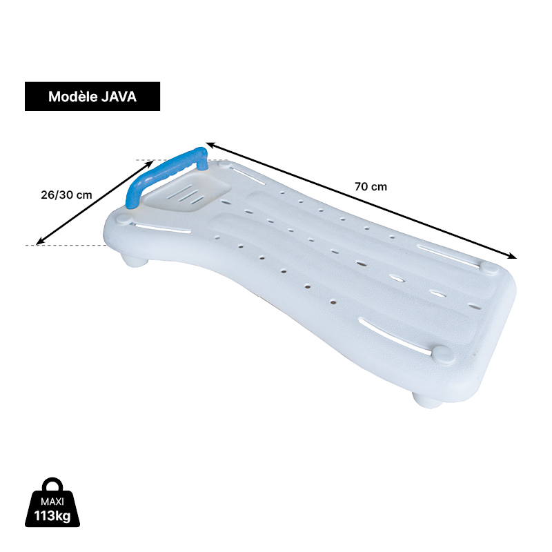 dimensions planche de bain Java 8121756