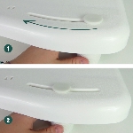 La planche de bain Java est réglable pour s'adapter à toutes les largeurs de baignoire