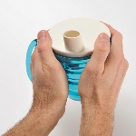 Couvercle pour tasse Ergo tenu à deux mains, mode bec ouvert - réf. 813093