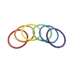 Lot de 6 anneaux d'activité multicolores - réf. 405047