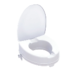 Réhausse WC Ibiza avec couvercle relevé et molettes de fixation - réf. 811089