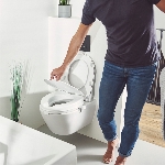 Réhausse WC Ibiza avec couvercle et molettes de fixation - réf. 811018