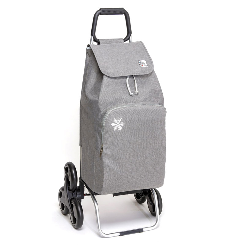 Trolley de courses monte-obstacles disponible en plusieurs couleurs