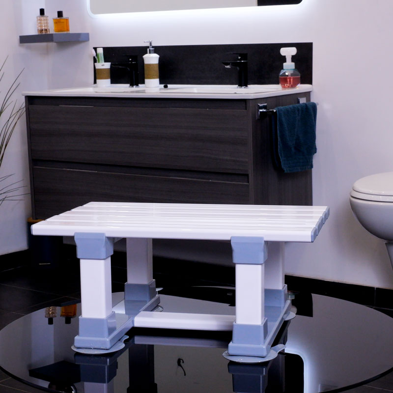 Siège de bain Sicile avec ventouses antidérapantes.
