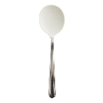 Cuillère ronde courte caoutchoutée PLASTISOL blanche