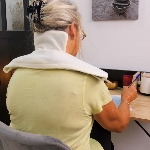 Compresse tri-section pour soulager les douleurs aux cervicales