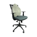 Dossier Confort Plus Végélya installé sur une chaise de bureau