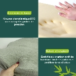 Mousse viscoélastique D50 au charbon actif de bambou du dossier Confort Plus Végélya
