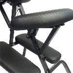 Gros plan sur la crémaillère de réglage en hauteur de la chaise de massage pliante KinChair - réf. 8
