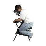 Utilisation de la chaise de massage pliante KinChair, vue de profil - réf. 827015