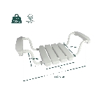 Fiche technique du siège de bain suspendu Mayotte, charge maximale 100 kg - réf. 812206