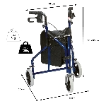 dimensions rollator 3 roues