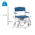 dimensions chaise de douche aston XXL