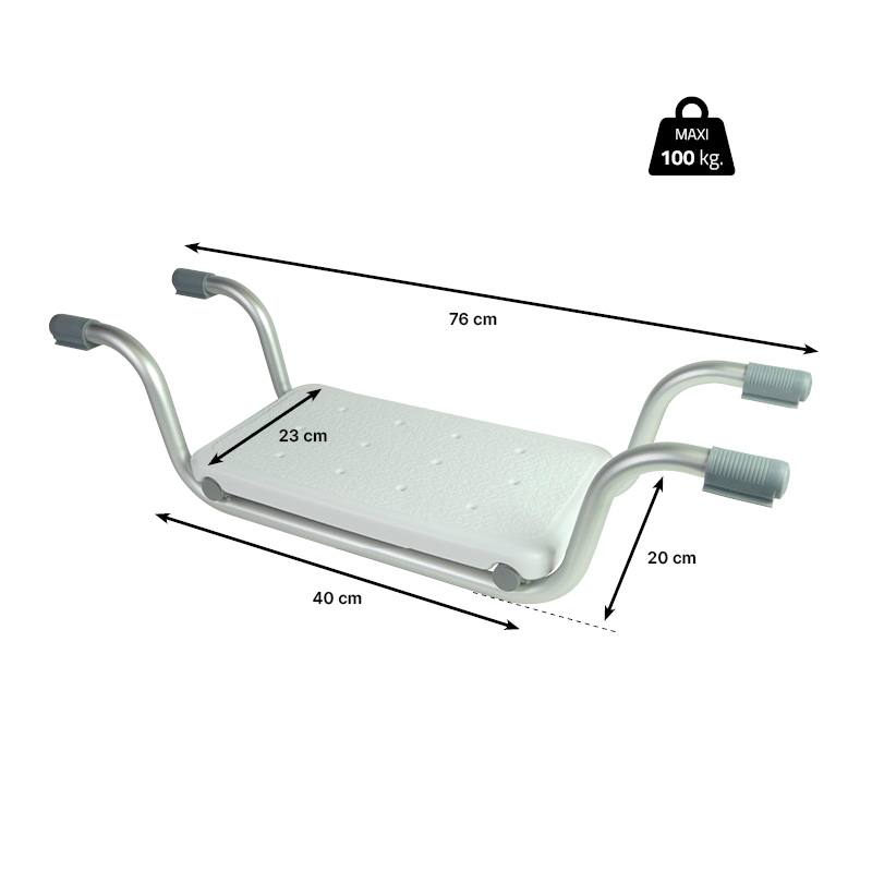 Siège de bain suspendu Zanzibar dimensions