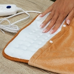 Détail de l'intérieur du coussin chauffant électrique