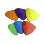 Lot de 6 pierres de rivière multicolores pour équilibre - réf. 405055