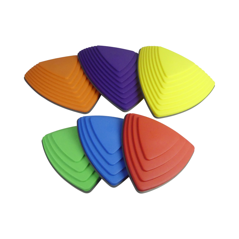 Lot de 6 pierres de rivière multicolores pour équilibre - réf. 405055