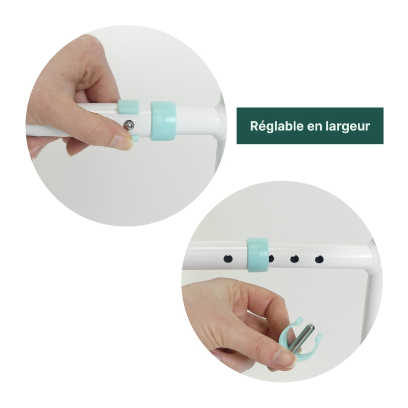 L'accoudoirs de WC PRIMA est facilement réglable en largeur et en hauteur