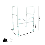 Dimensions de l'accoudoirs de toilettes PRIMA