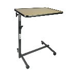 Table de lit Simplex, vue de profil avec plateau incliné - réf. 823155