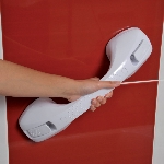Barre d'appui à ventouses 40 cm au mur