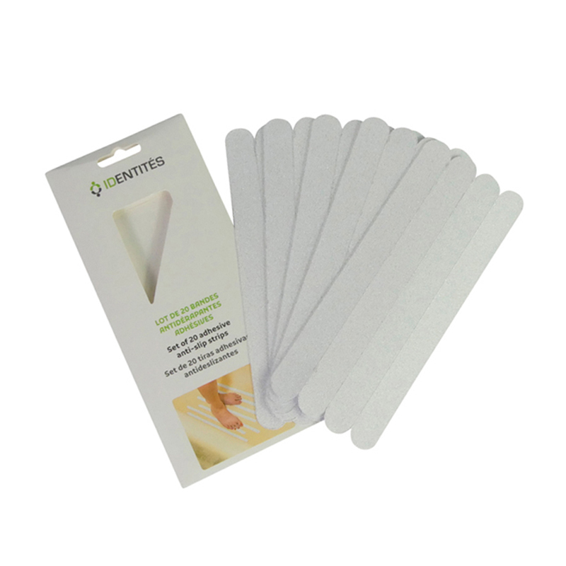 Lot de 20 bandes antidérapantes adhésives, packaging Identités - réf. 812060
