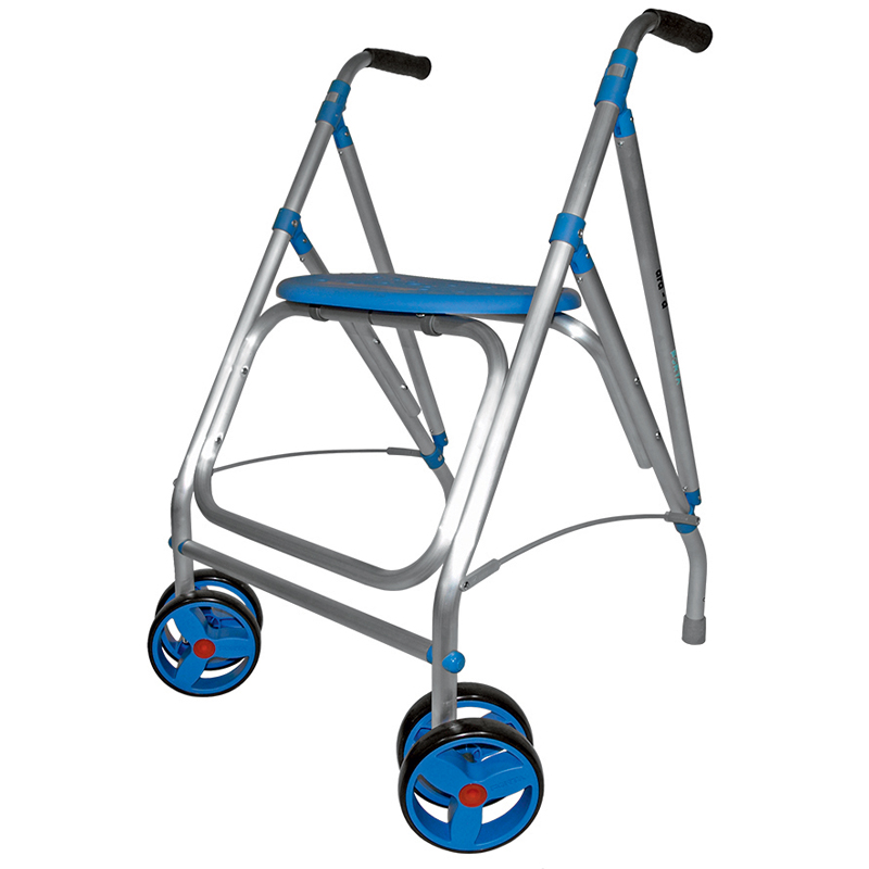 Cadre de marche avec roues pivotantes