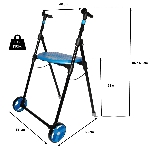 dimensions rollator 2 roues
