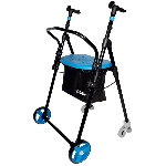 déambulateur 2 roues avec siège et dossier