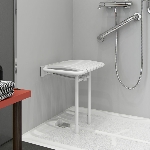 Strapontin de douche à lattes Bama ambiance salle de bain