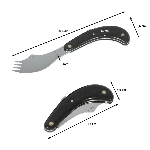 Dimension du couteau fourchette pliant