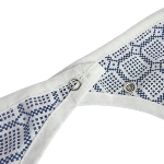 Encolure de la serviette adulte avec fermeture par pressions