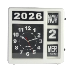 Horloge calendrier Classic 2 affichant l'année, le mois, le jour et l'heure - réf. 817224