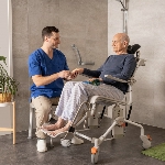 Chaise Swift Mobile Inclinable, utilisation douche