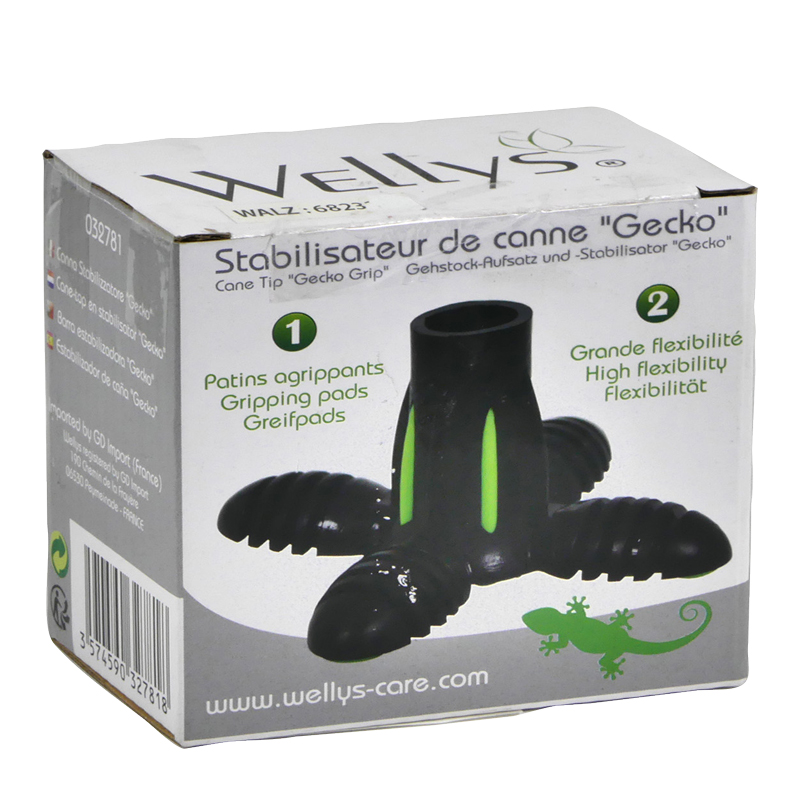 Embout de canne stable Gecko packaging