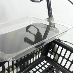 Tablette transparente amovible du rollator 4 roues Primo - réf. 826236