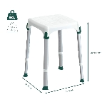 Dimensions et poids du tabouret de douche Capri compact