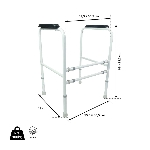 Dimensions de nos accoudoirs de toilettes KOS