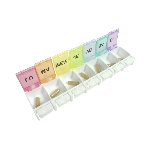 Pilulier semainier Color cases toutes ouvertes