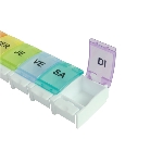 Pilulier semainier Color details des compartiments