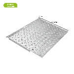 Dimension de la rampe seule en aluminium - Modèle 5-15 cm