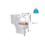 Accoudoirs de toilettes Lumex dimensions