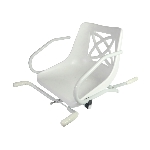 Fauteuil de bain pivotant Stromboli, vue 3/4 pivotée - réf. 812048