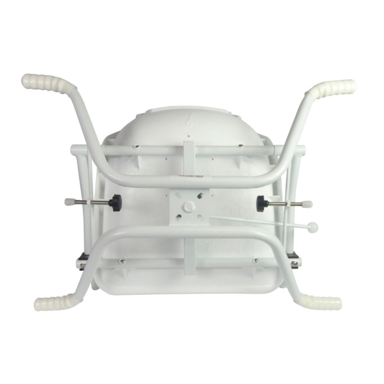 Fauteuil de bain pivotant Stromboli, vue de dessous avec mécanisme de fixation - réf. 812048