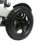 Roue avant pneu increvable du fauteuil électrique pliant Motorlight - réf. 875025