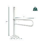 Fiche technique du bras d'appui Fidji sur colonne, charge maximale 110 kg - réf. 815120